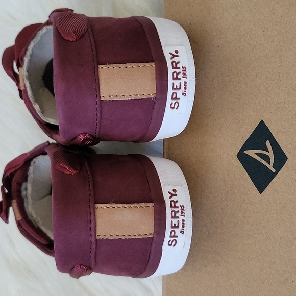 Sperry Sailor Boat top-sider leather boat shoes in Wine NIB - Picture 8 of 13